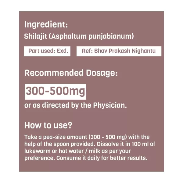 Pure Himalayan Shilajit | Premium Shilajit Resin 20g
